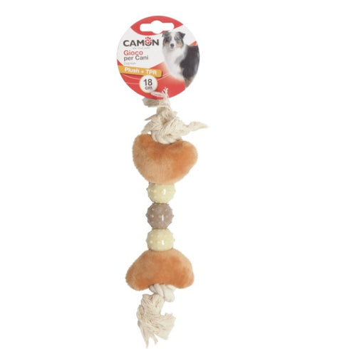 Jucarie pentru caini Camon Plus & Franghie Bumbac 18cm